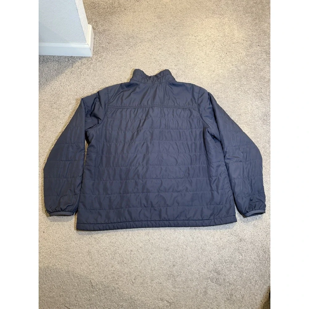 L.L Bean Men's Mountain Classic Puffer 1/4 Zip Pullover Jacket Navy XXL Outdoors - Picture 3 of 12